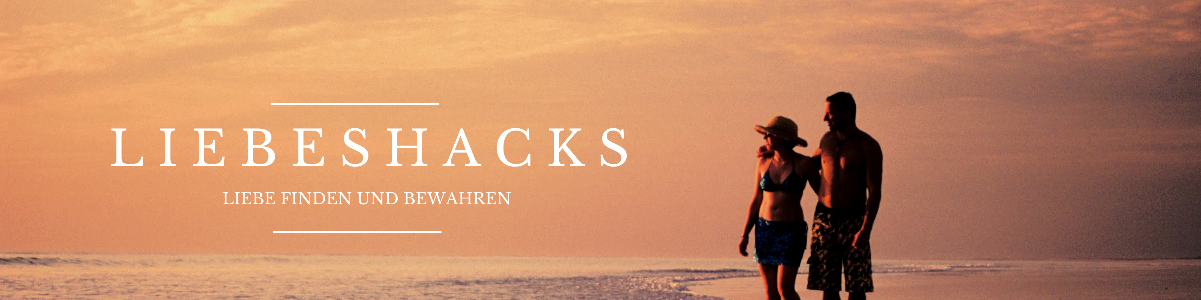 verliebtes Paar am Strand.